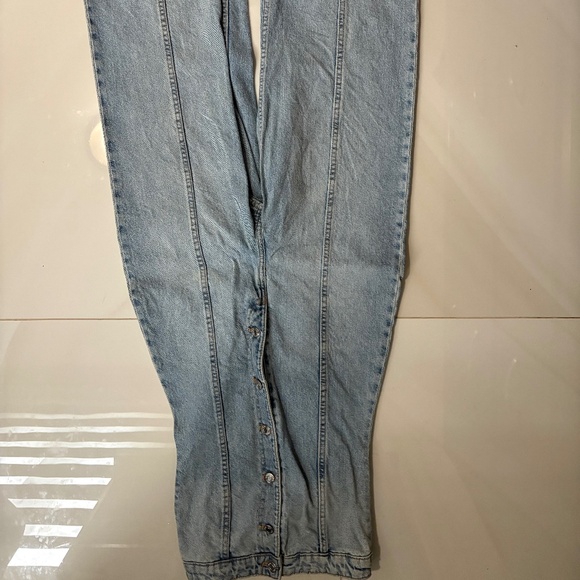 Zara strapless denim jumpsuit - Picture 2 of 2